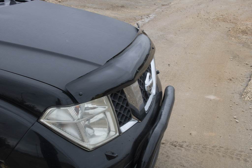 The hood deflector (EuroCap) for Nissan Navara 2006-2015 - Reelken Auto
