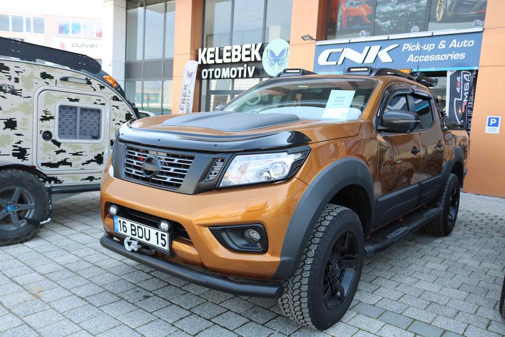 The hood deflector (EuroCap) for Nissan Navara/NP300 2016- - Reelken Auto