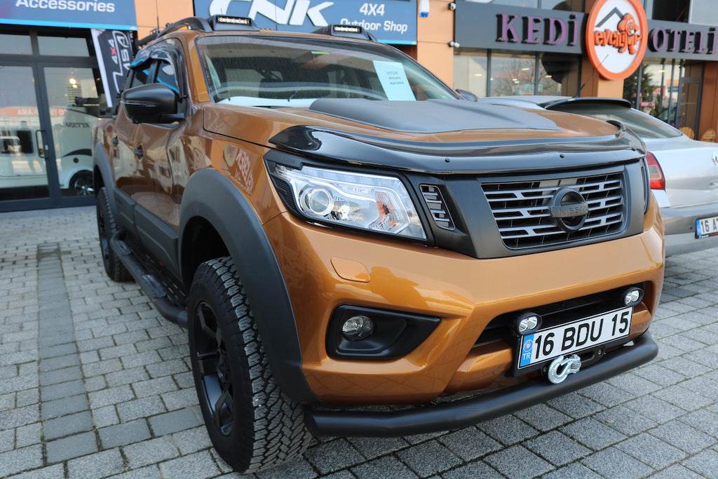 The hood deflector (EuroCap) for Nissan Navara/NP300 2016- - Reelken Auto