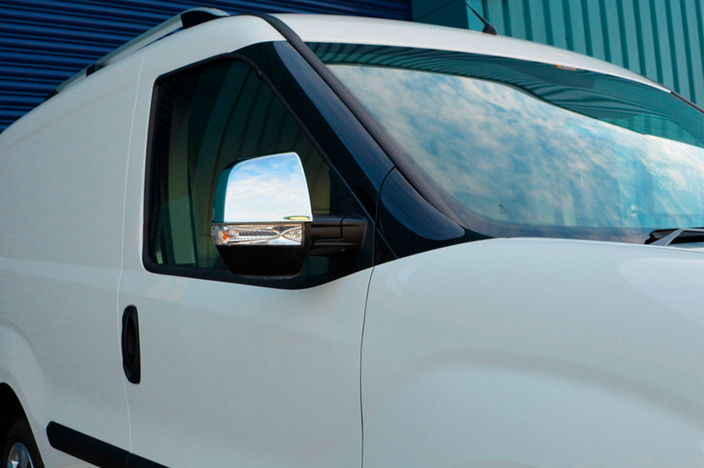 Mirror Covers (2 pcs, Stainless Steel) for Fiat Doblo II 2010-2022 - image 6