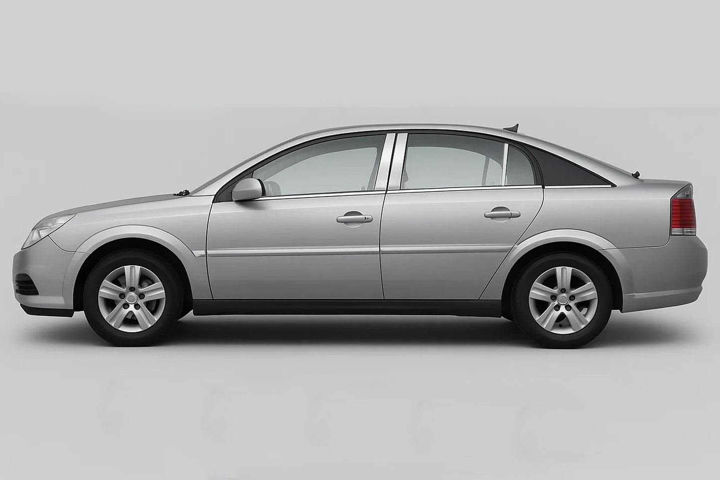 Chrome Door Pillar Covers (6 pcs, Stainless Steel) for Opel Vectra C 2002-2008 - image 3