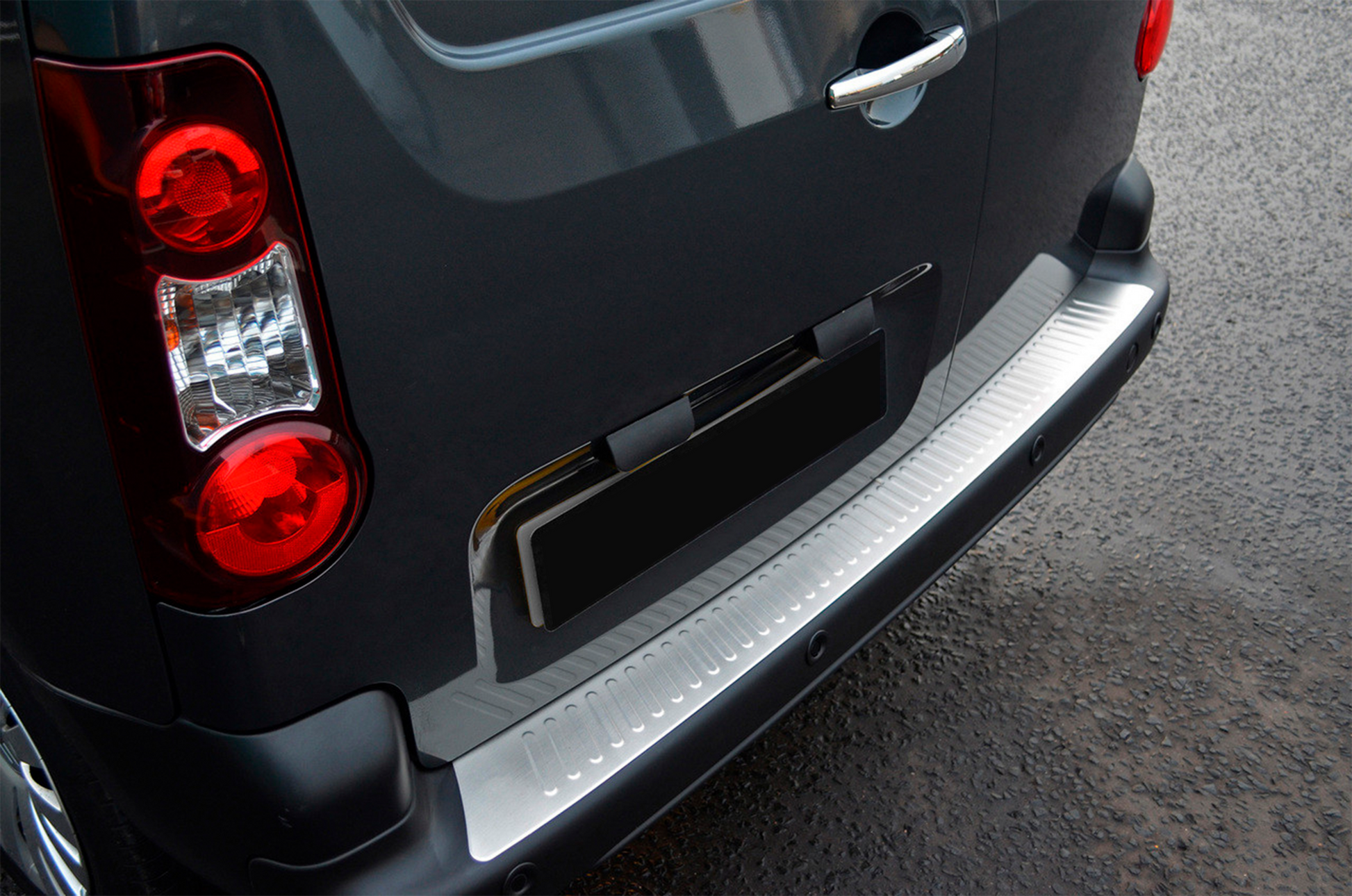Rear bumper protector Omsa Line (stainless steel) for Citroen Berlingo 2008-2018 - image 2