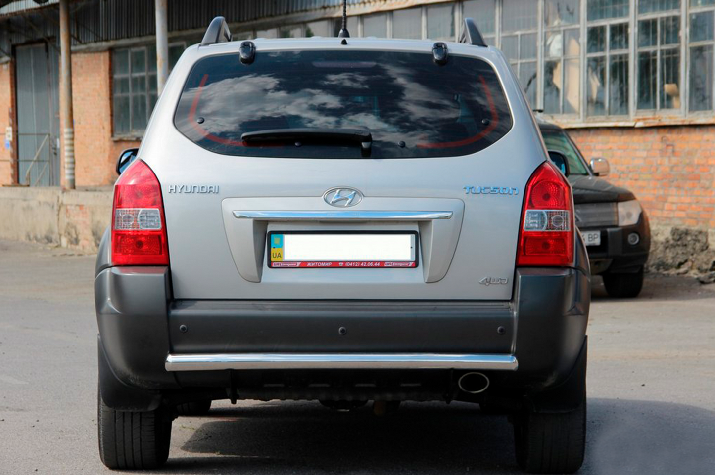 Rear Bar AK002 (Stainless Steel) for Hyundai Tucson JM 2004- - image 1