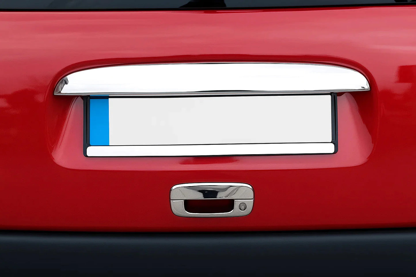 Chrome trim above license plate (1996-2002, 1-door, stainless steel) for Peugeot Partner 1996-2008 - image 1
