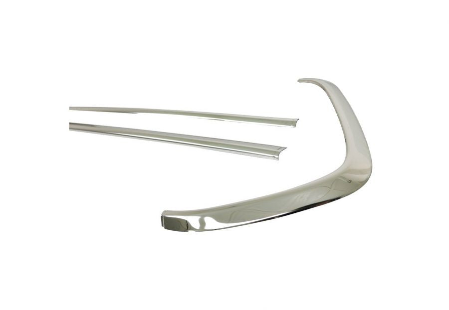 Chrome Trim for Front Grille 2018+ (4 pcs, Stainless Steel) for Ford Custom 2013-2022 - image 5