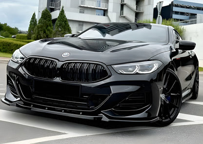 Kidney Grilles M-Look (2018-2022, Gloss Black) for BMW 8 Series G14/G15/G16 2018- - image 3