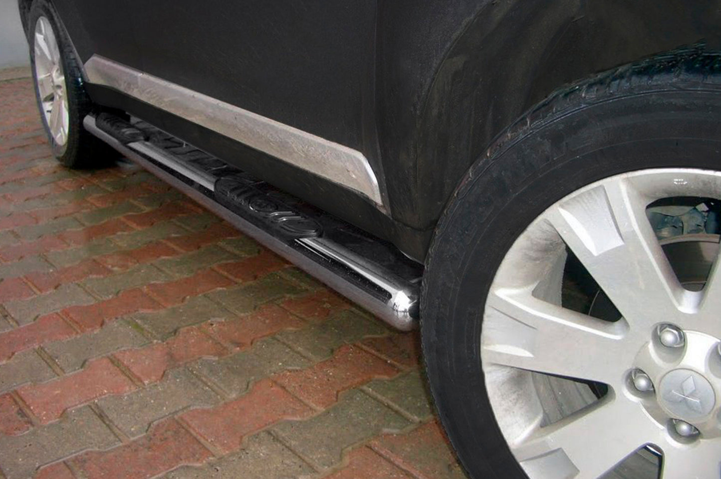 Side Pipes (2 pcs, Stainless Steel) for Mitsubishi Outlander 2006-2012 - image 1