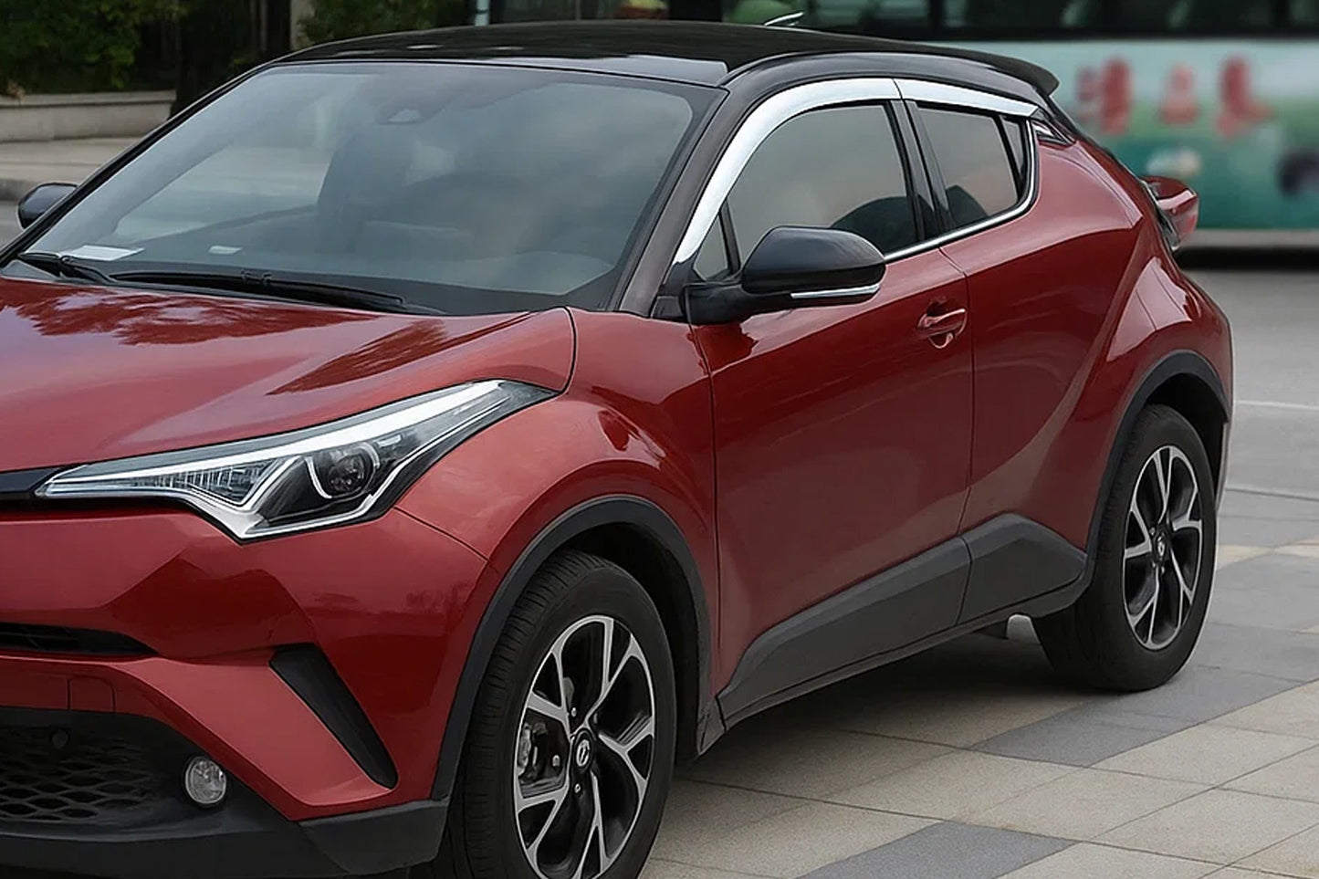 Window Trim OmsaLine (4 pcs, Stainless Steel) for Toyota C-HR 2016-2023 - image 5