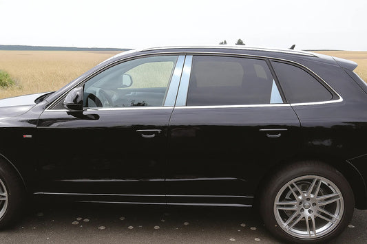 Stainless Steel Door Pillar Trim (6 pcs) for Audi Q5 2008-2017 - image 1