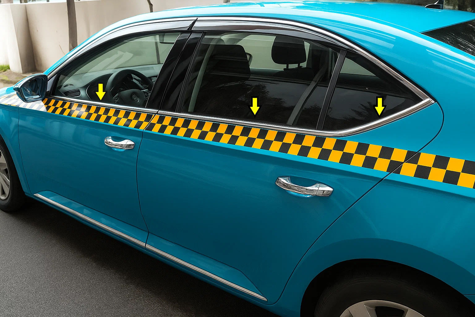 Lower window trim stainless steel for Skoda Superb 2015-2024 - image 1