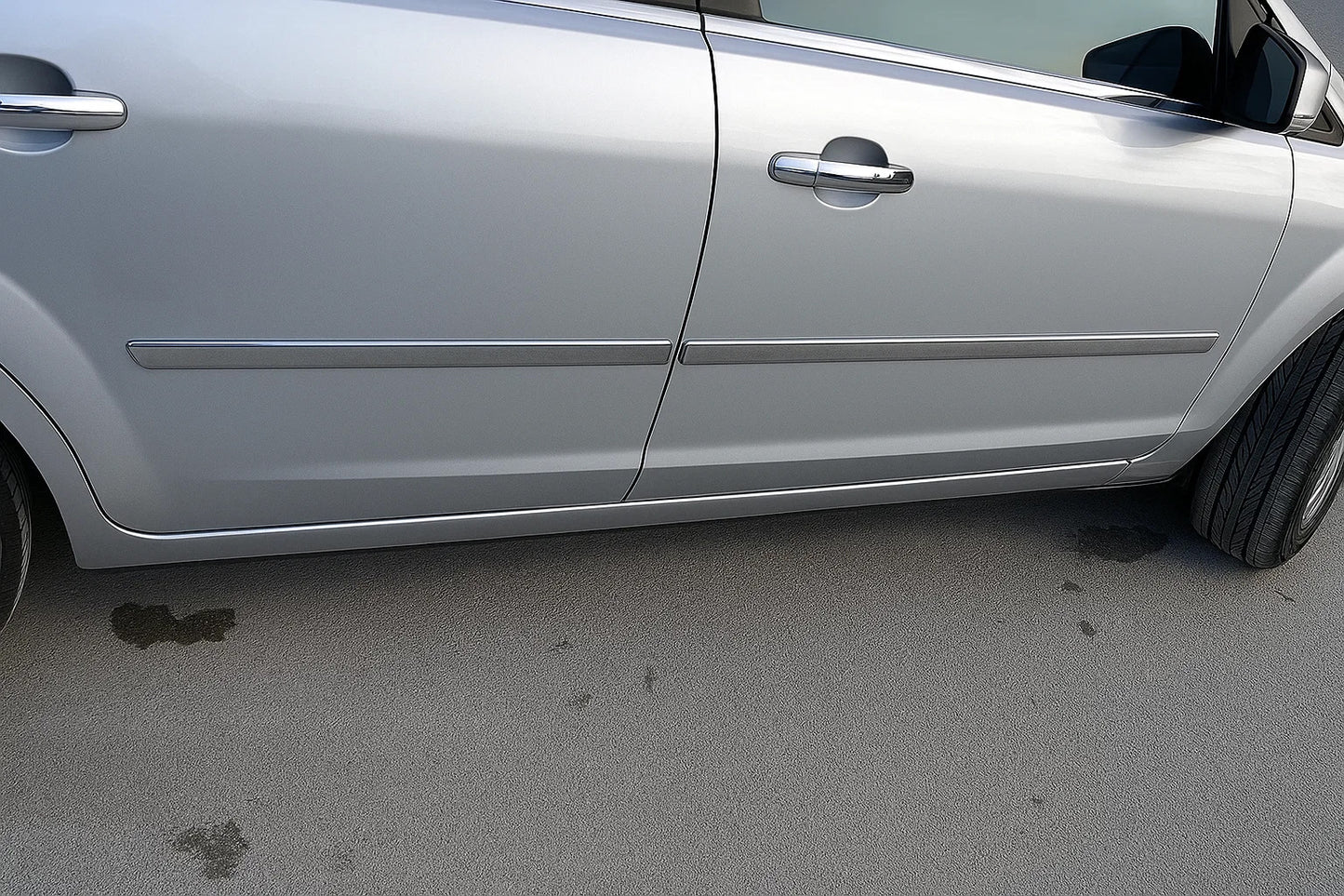 Door Mouldings Stainless Steel (4 pcs) for Ford Focus II 2005-2008 - image 1