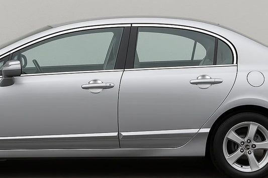 Door handle cups (4 pcs, plastic) for Honda Civic Sedan VIII 2006-2011 - image 1