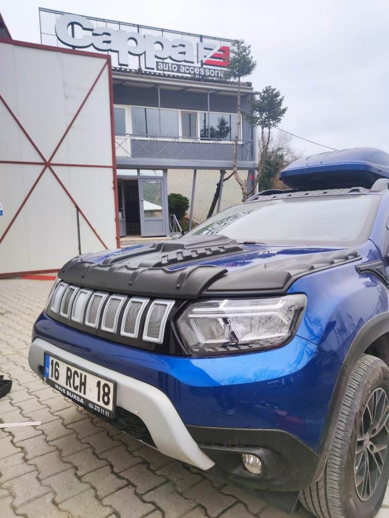 Front grille (grey) for Dacia Duster 2018-2024 - Reelken Auto