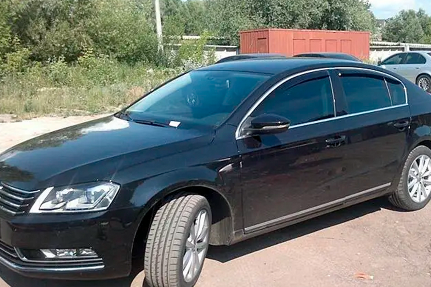 Window Deflectors with Chrome Trim SD (4 pcs, HIC) for Volkswagen Passat B6 2006-2012 - image 8
