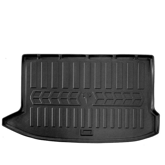 Trunk mat 3D (petrol) (electric) (Stingray) for Hyundai Kona 2017-2023 - Reelken Auto