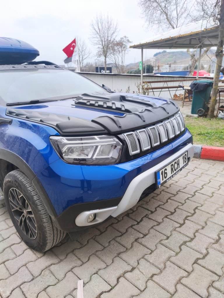 Front grille (grey) for Dacia Duster 2018-2024 - Reelken Auto