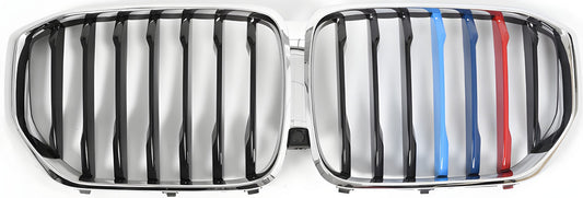 Kidney Grilles 1 Bar (2019-2022, M-Color with Chrome Trim) for BMW X5 G05 2019–2026 - image 2