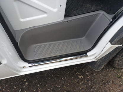 Door Sill Covers VIP-Style (2 pcs, Stainless Steel) for Mercedes Sprinter W906 2006-2018 - image 1