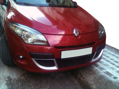 Bumper inserts (2008-2012, 2 pcs, primed) for Renault Megane III 2009-2016 - image 1