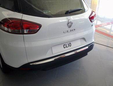 The edge of the bumper (SW, stainless) for Renault Clio IV 2012-2019 - Reelken Auto