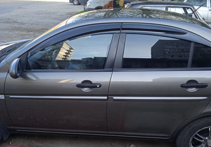 Window Deflectors (4 pcs, Sunplex Sport) for Hyundai Accent 2006-2010 - image 4