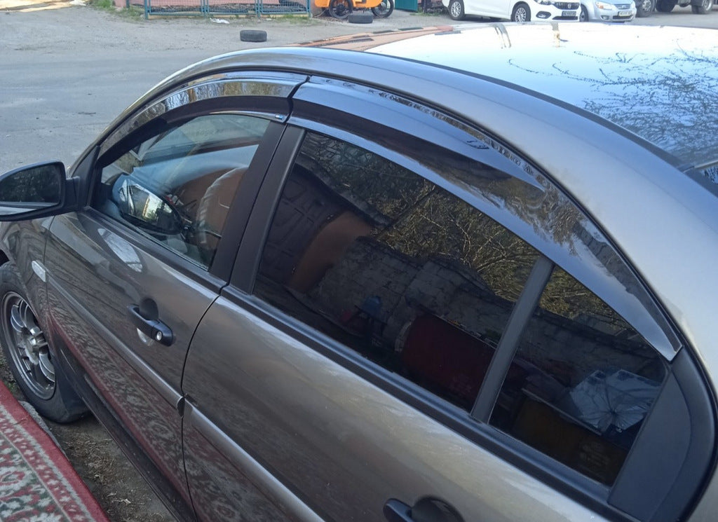 Window Deflectors (4 pcs, Sunplex Sport) for Hyundai Accent 2006-2010 - image 6