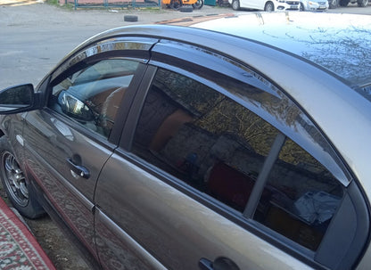 Window Deflectors (4 pcs, Sunplex Sport) for Hyundai Accent 2006-2010 - image 6