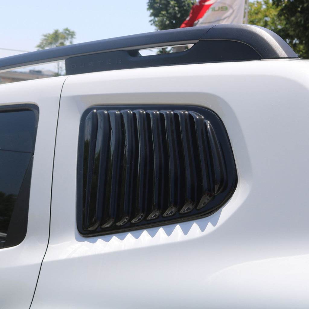 Covers on the rear windows EuroCap (2 pcs., ABS) for Renault Duster 2018-2024 - Reelken Auto