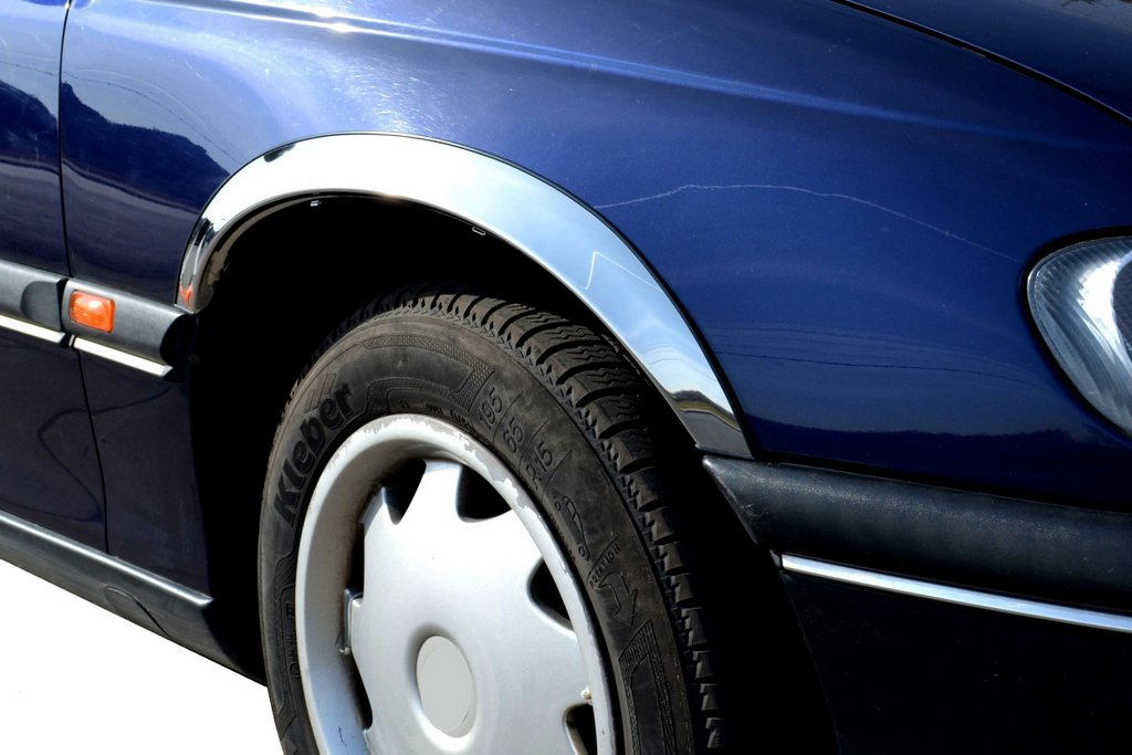 Fender flares (4 pcs, stainless steel) for Opel Omega B 1994-2003 - image 1