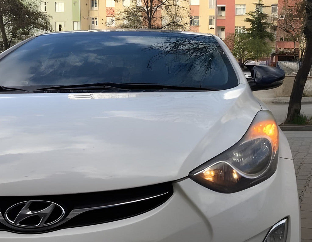 Mirror covers with turn signal cutout BMW-style (2 pcs) for Hyundai Elantra (MD/UD) 2011-2015 - image 4