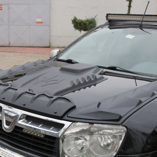 Hood Scoop Cover Set DRAGON (3 pcs) for Renault Duster 2008-2017 - image 1