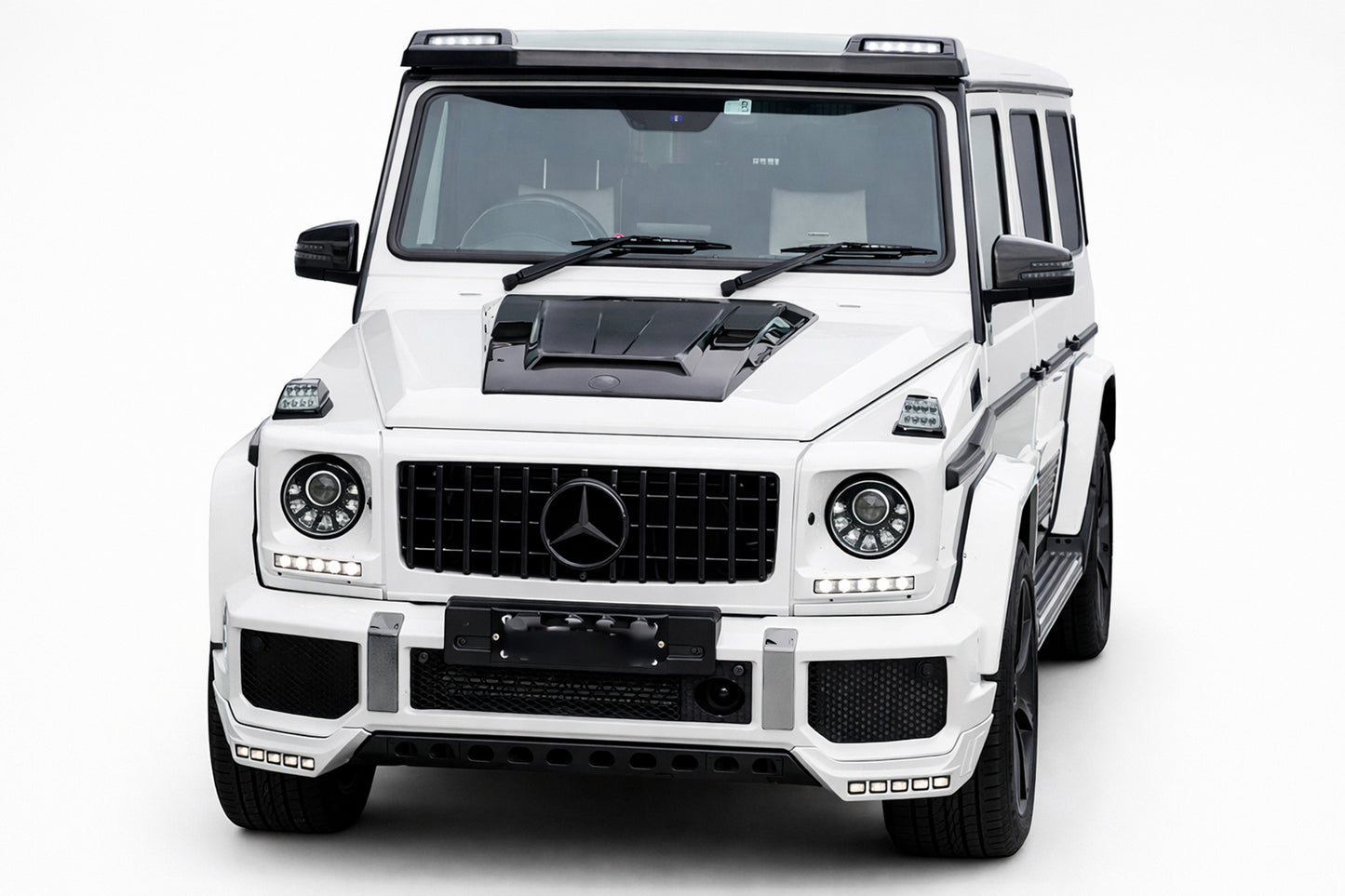 Hood Cover BRBS (2004-2018, Carbon) for Mercedes G сlass W463 1990-2018 - image 1