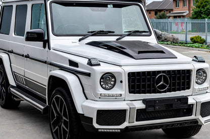 Hood Cover BRBS (2004-2018, Carbon) for Mercedes G сlass W463 1990-2018 - image 2