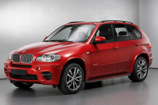 Side Steps Maya Red (2 pcs, Aluminum) for BMW X5 E-70 2007-2013 - image 1