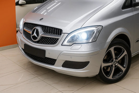 Front Grille Diamond Silver (2010-2014) for Mercedes Vito W639 2004-2014 - image 1