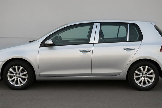 Stainless Steel Door Pillar Covers (6 pcs) for Volkswagen Golf 6 2008-2014 - image 1
