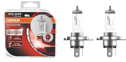 Head lamp Osram H4 75 / 70W TruckStar 24V 64196TS - Reelken Auto
