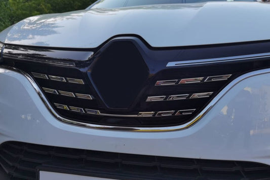 Chrome Grille Covers 2021+ (5 pcs, Stainless Steel) for Renault Megane IV 2016-2025 - image 1