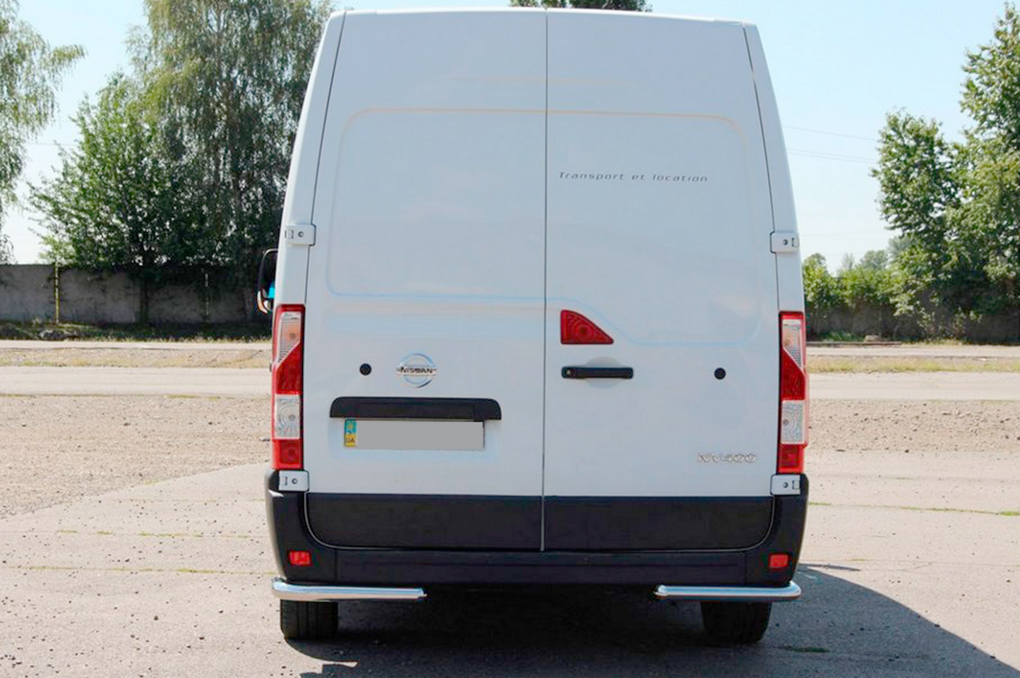 Rear Corner Bars AK003 (2 pcs, stainless steel) for Opel Movano 2010-2021 - image 4