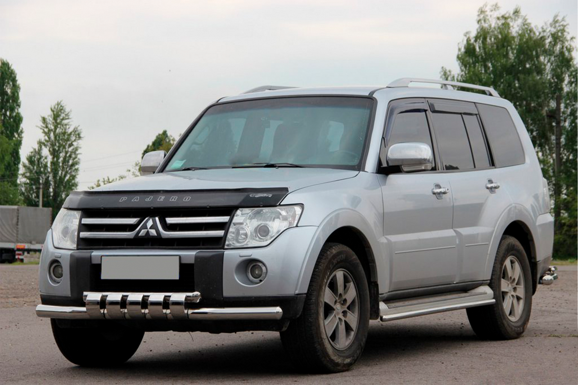 Front Bull Bar ST015-13 (Stainless Steel) for Mitsubishi Pajero Wagon IV 2006-2021 - image 4