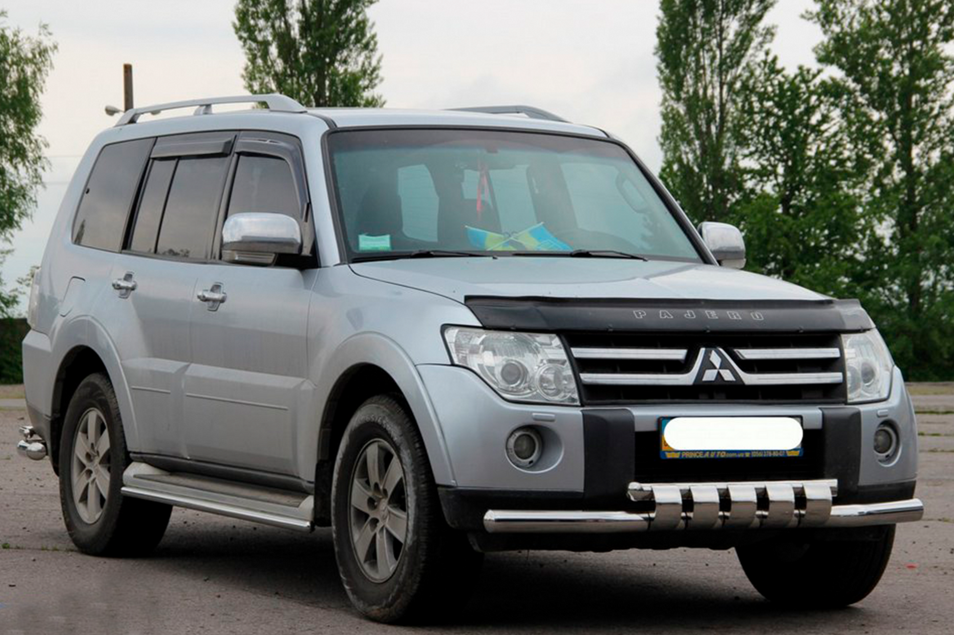 Front Bull Bar ST015-13 (Stainless Steel) for Mitsubishi Pajero Wagon IV 2006-2021 - image 2
