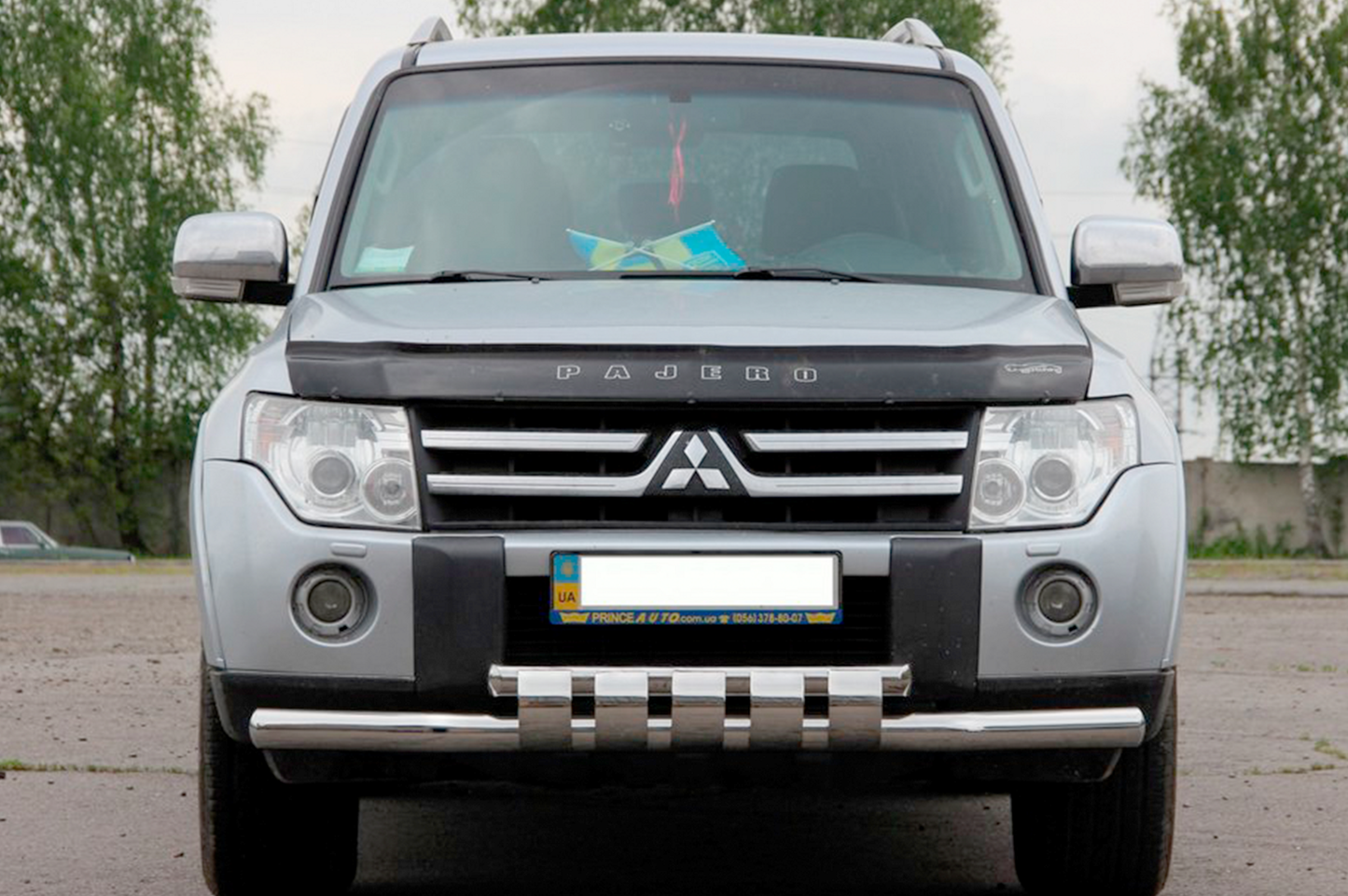 Front Bull Bar ST015-13 (Stainless Steel) for Mitsubishi Pajero Wagon IV 2006-2021 - image 1