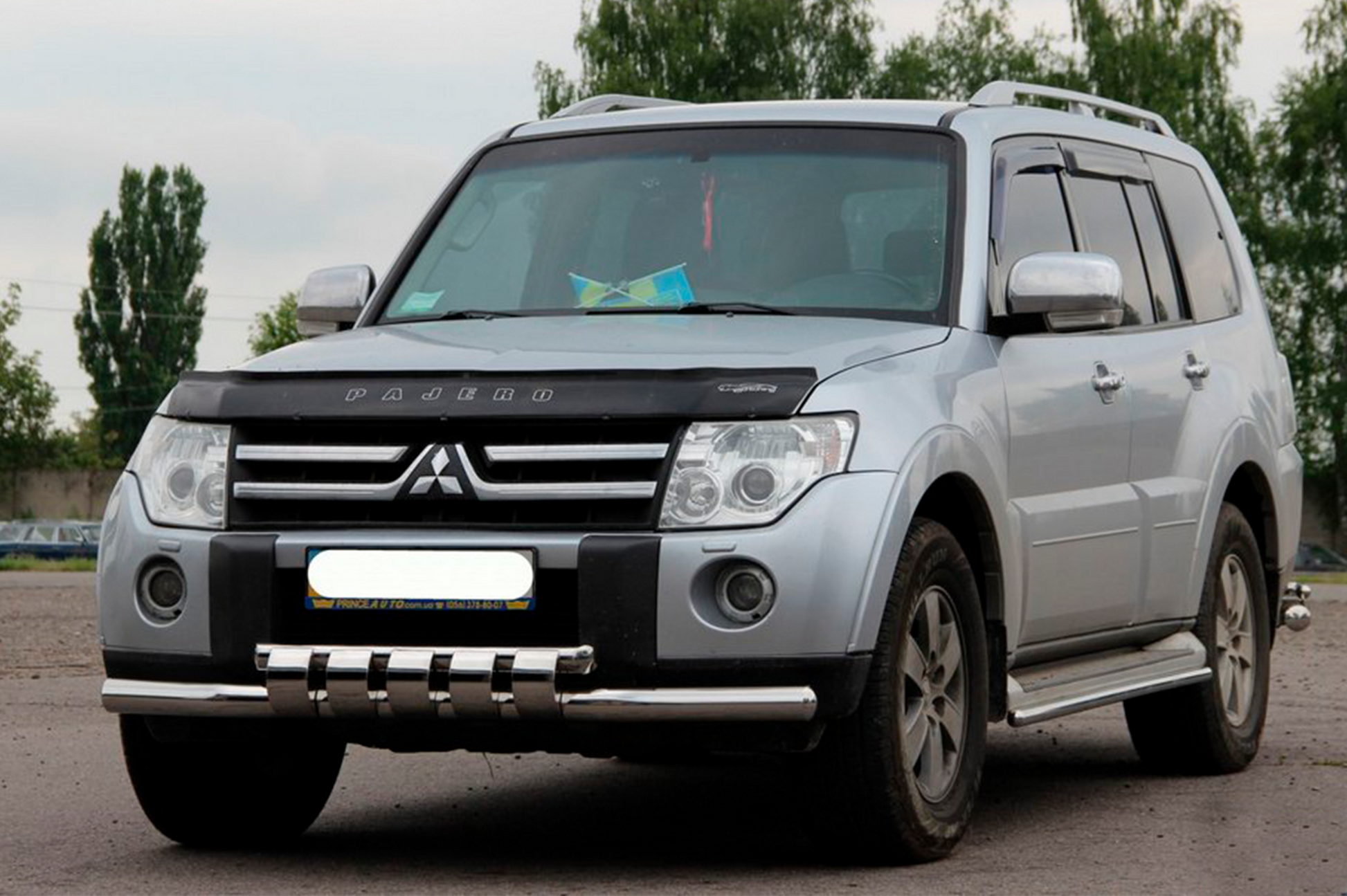 Front Bull Bar ST015-13 (Stainless Steel) for Mitsubishi Pajero Wagon IV 2006-2021 - image 3
