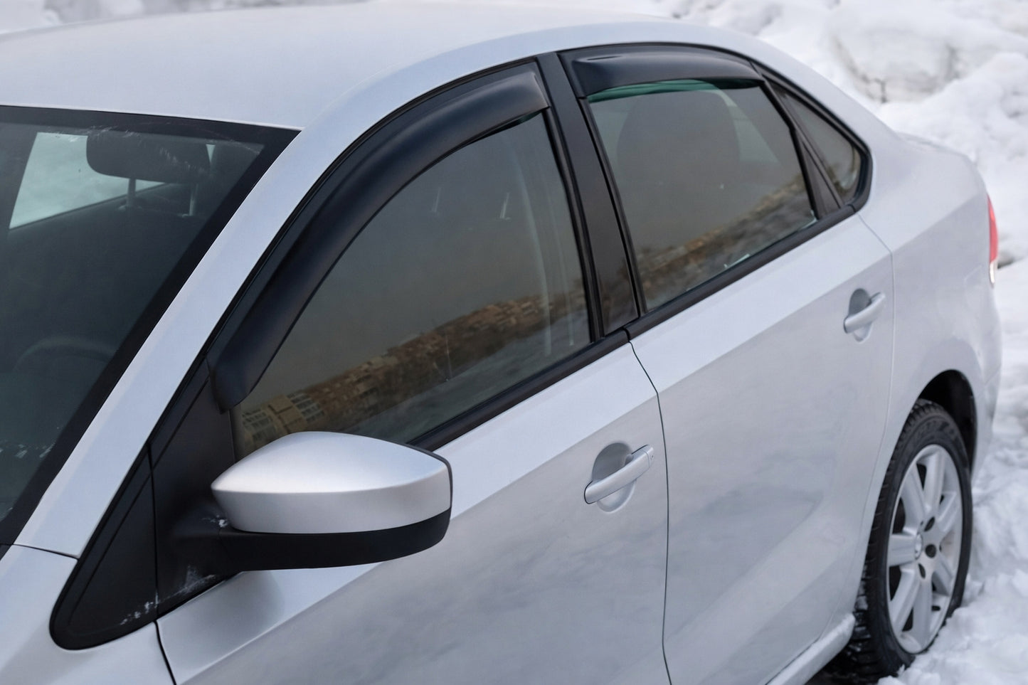 Window Deflectors SD (4 pcs, HIC) for Volkswagen Polo 2010-2017 - image 3