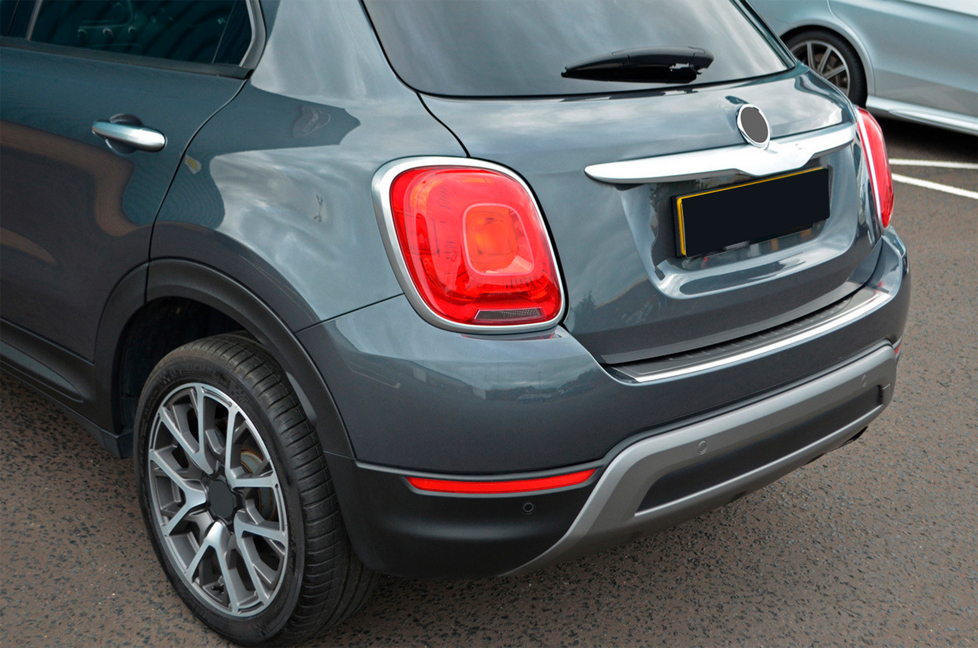 Rear Bumper Protector OmsaLine Stainless Steel for Fiat 500X 2014-2024 - image 5