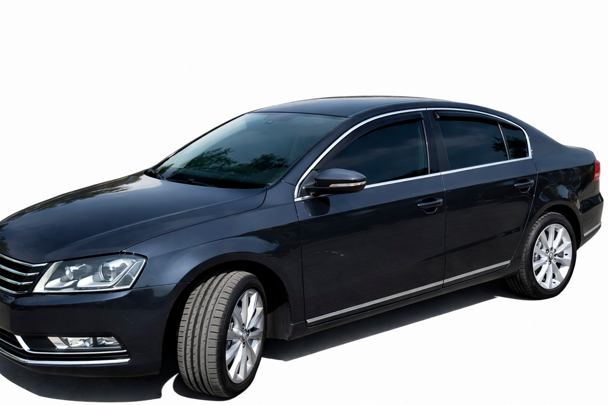 Window Deflectors with Chrome Trim SD (4 pcs, HIC) for Volkswagen Passat B6 2006-2012 - image 9