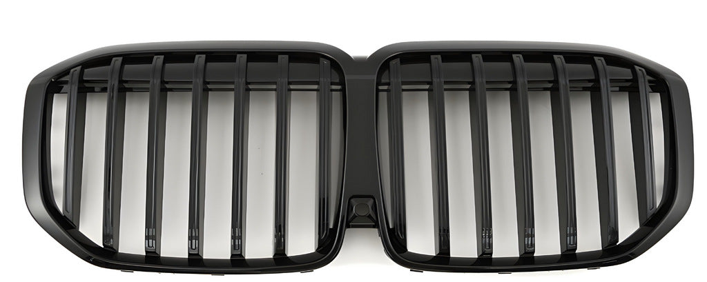 Kidney Grilles 1 Bar (2023+, Gloss Black) for BMW X7 G07 2019- - image 2