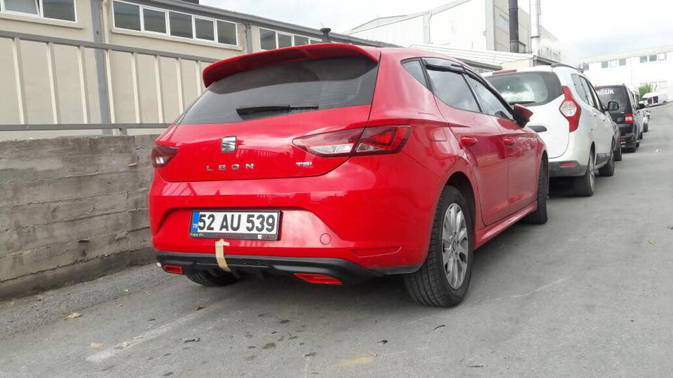 Rear bumper cover (primed for painting) for Seat Leon 2013-2020 - image 1