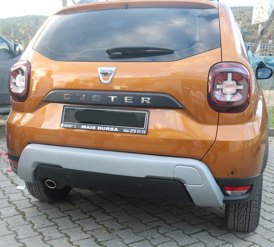 Rear bumper cover U-Type (ABS, gray) for Dacia Duster 2018-2024 - Reelken Auto