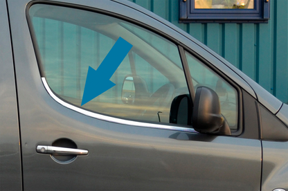 Stainless Steel Window Trim for Citroen Berlingo 2008-2018 - image 1